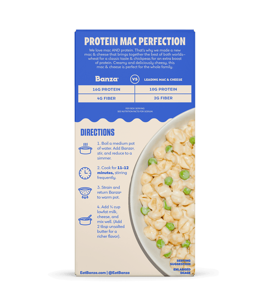 Wheat Protein Mac and Cheese Shells – White Cheddar (12-Pack)
