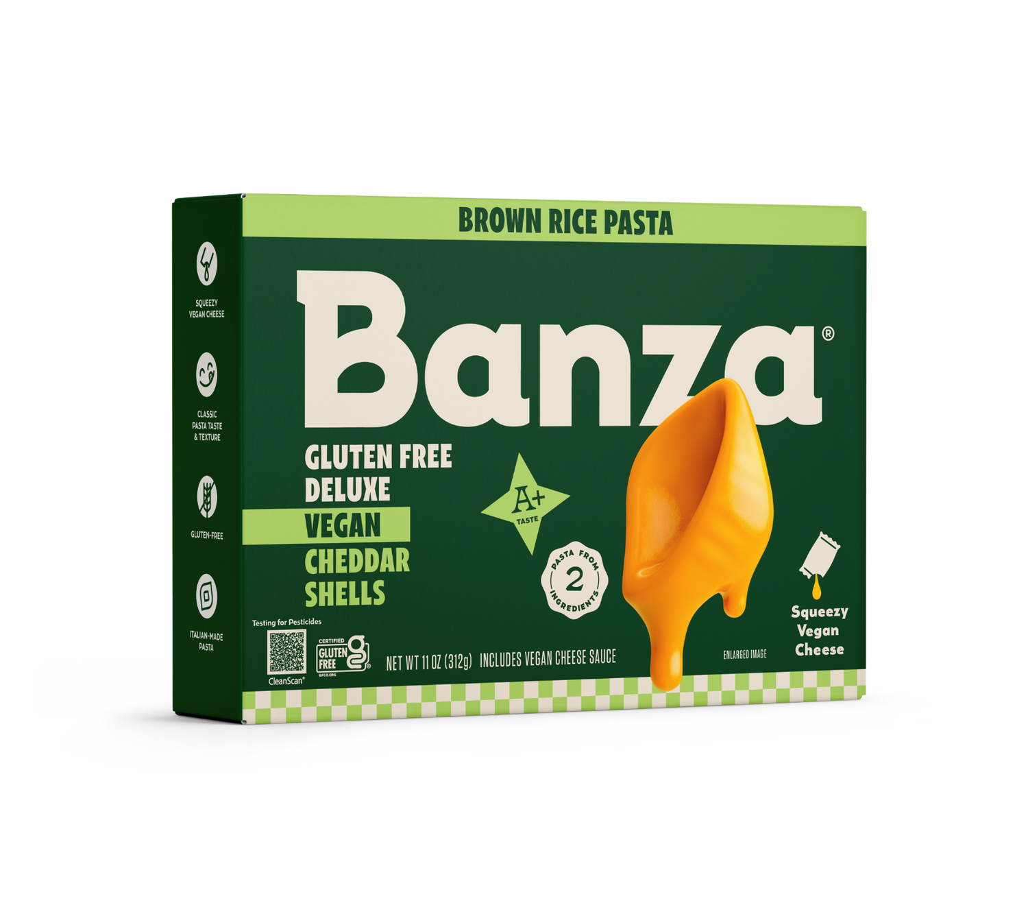 Brown Rice Vegan Deluxe Cheddar Shells