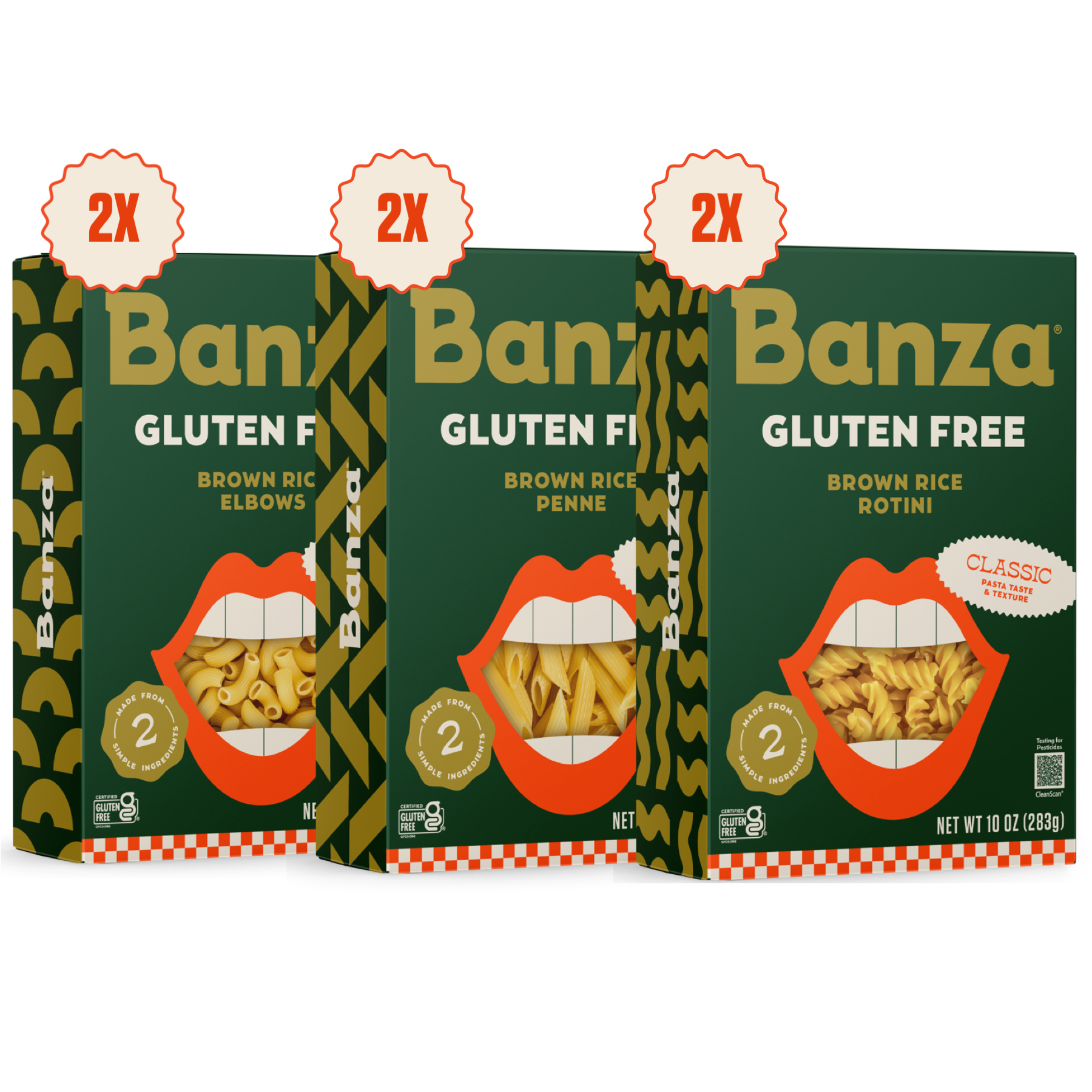 Brown Rice Pasta Variety Pack