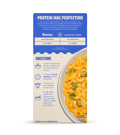 Wheat Protein Mac and Cheese Elbows – Yellow Cheddar (12-Pack)