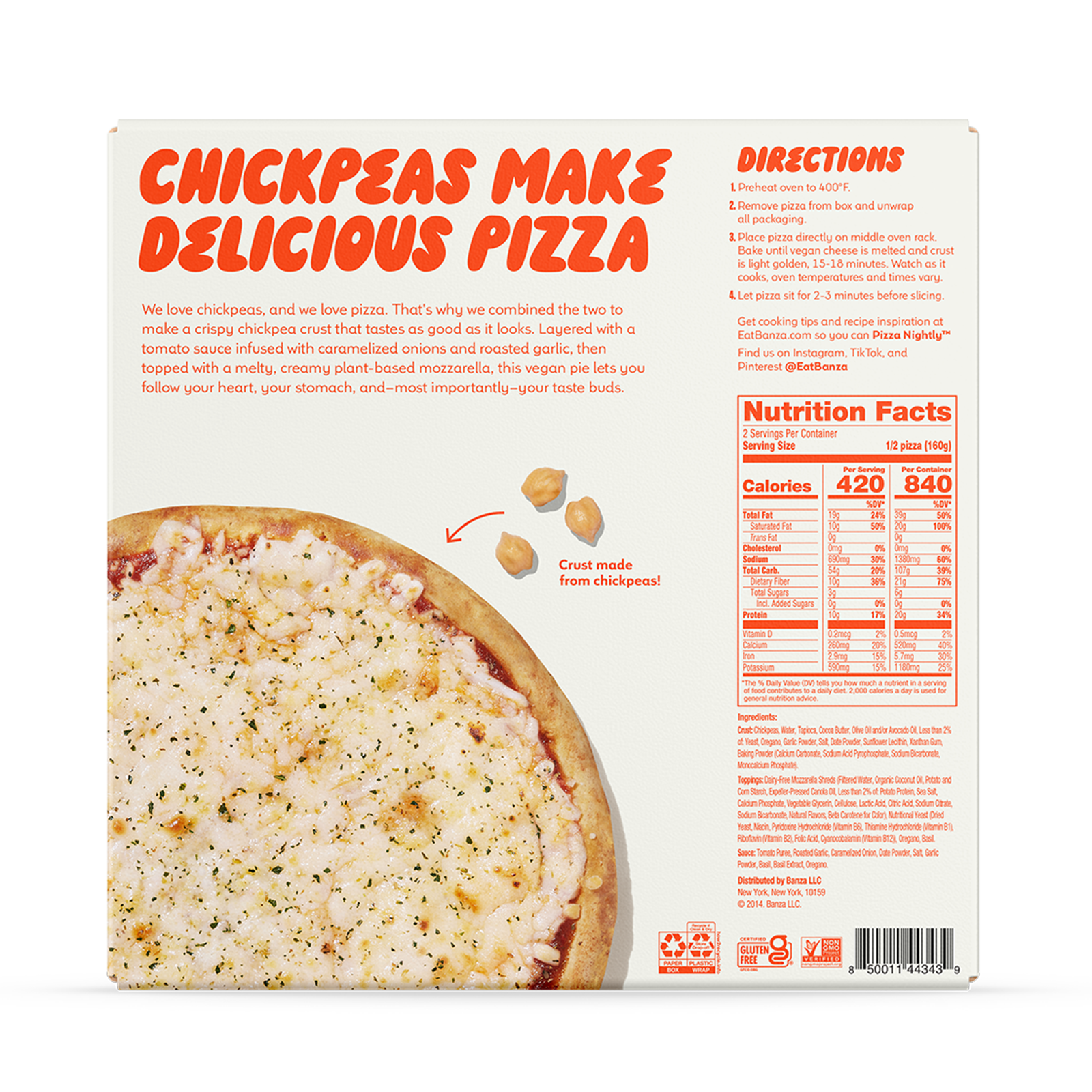 Vegan Cheese Pizza