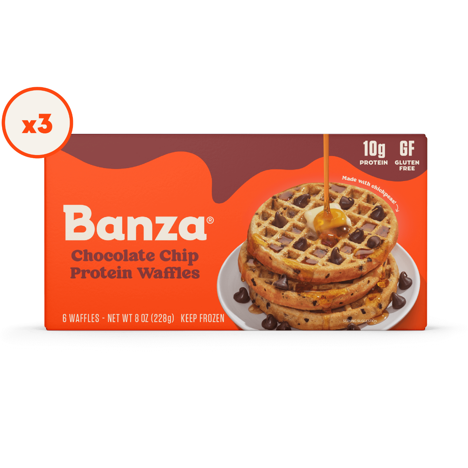 Chocolate Chip Protein Waffles