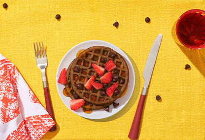Chocolate Chip Protein Waffles